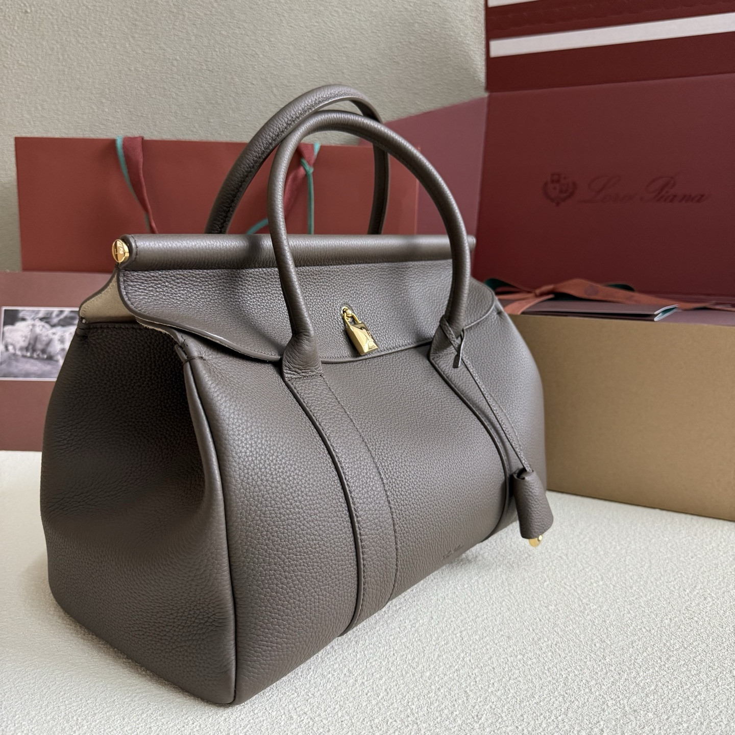 Loro Piana Loom L32 Calfskin 33x23x18cm