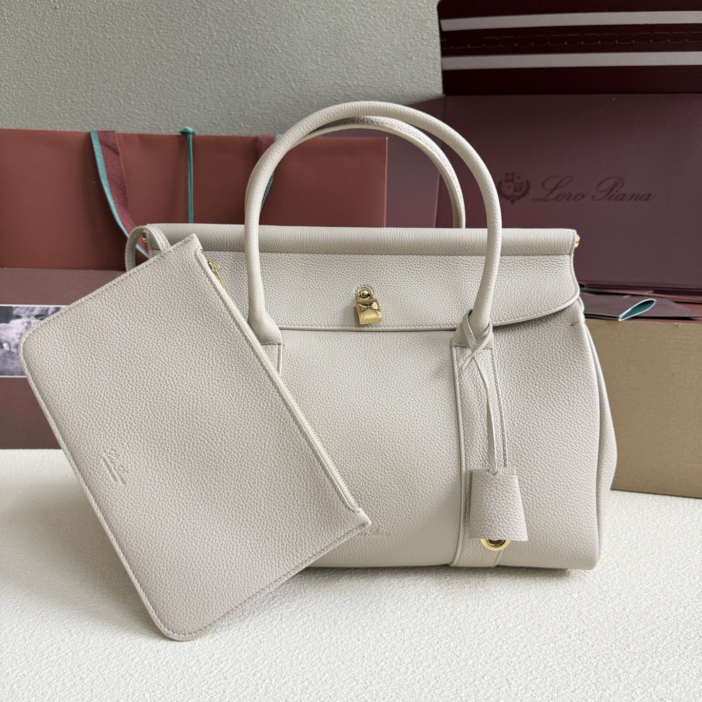 Loro Piana Loom L32 Calfskin 33x23x18cm