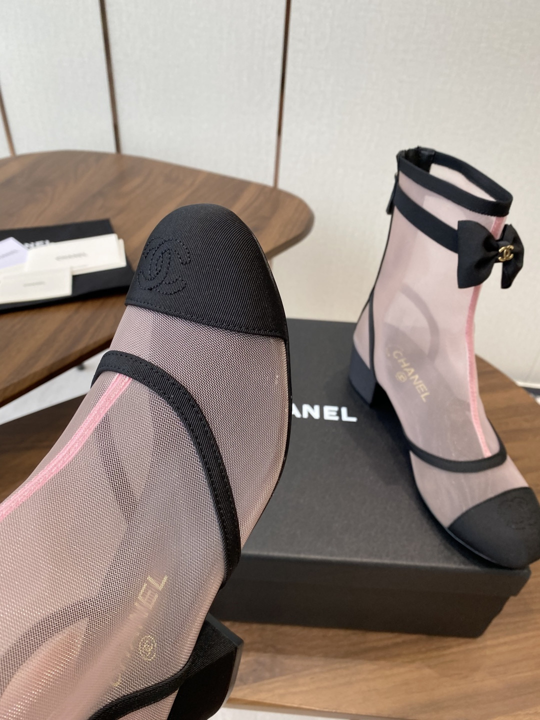 UA Chanel Short Boots 5cm Heel