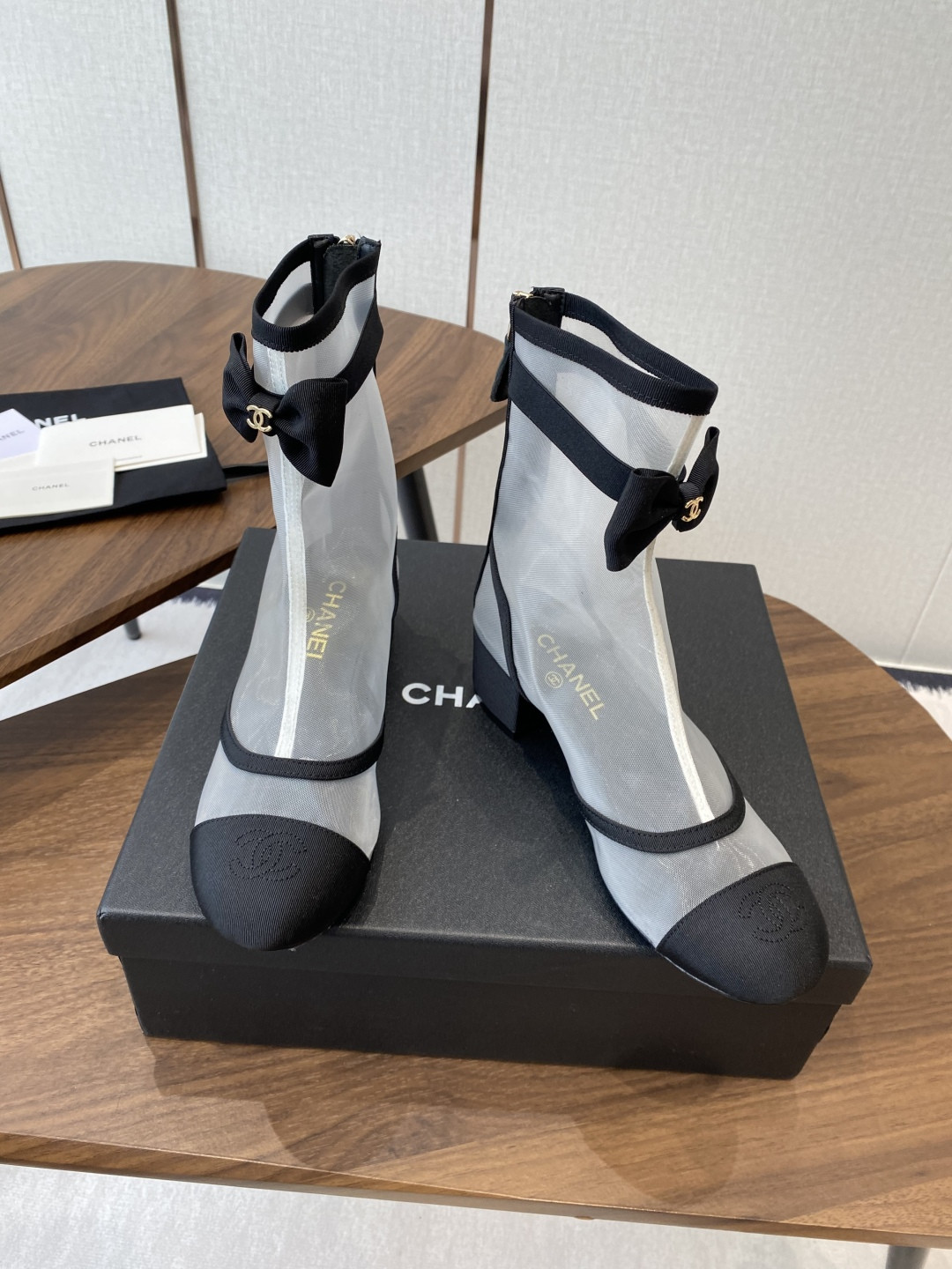 UA Chanel Short Boots 5cm Heel