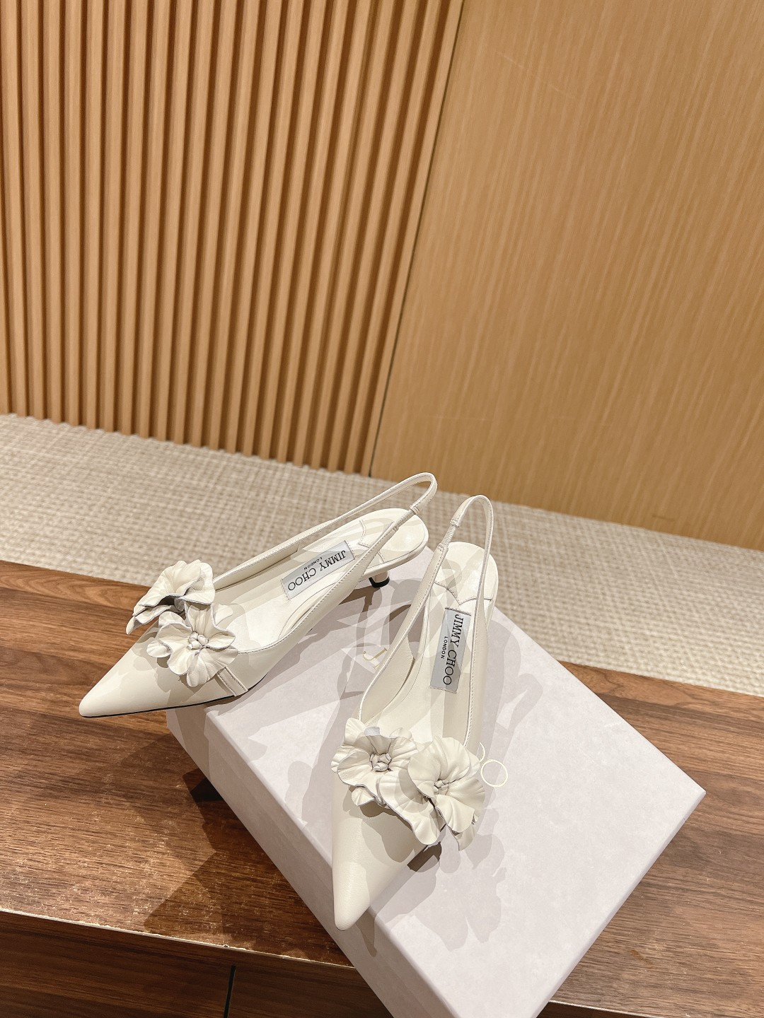UA Jimmy Choo ROSALIA FLOWERS Slingbacks 4.5cm
