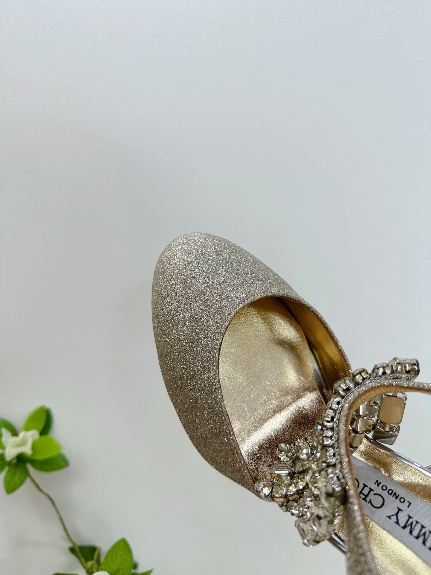 UA Jimmy Choo Verity Glitter Slingbacks 8.5cm