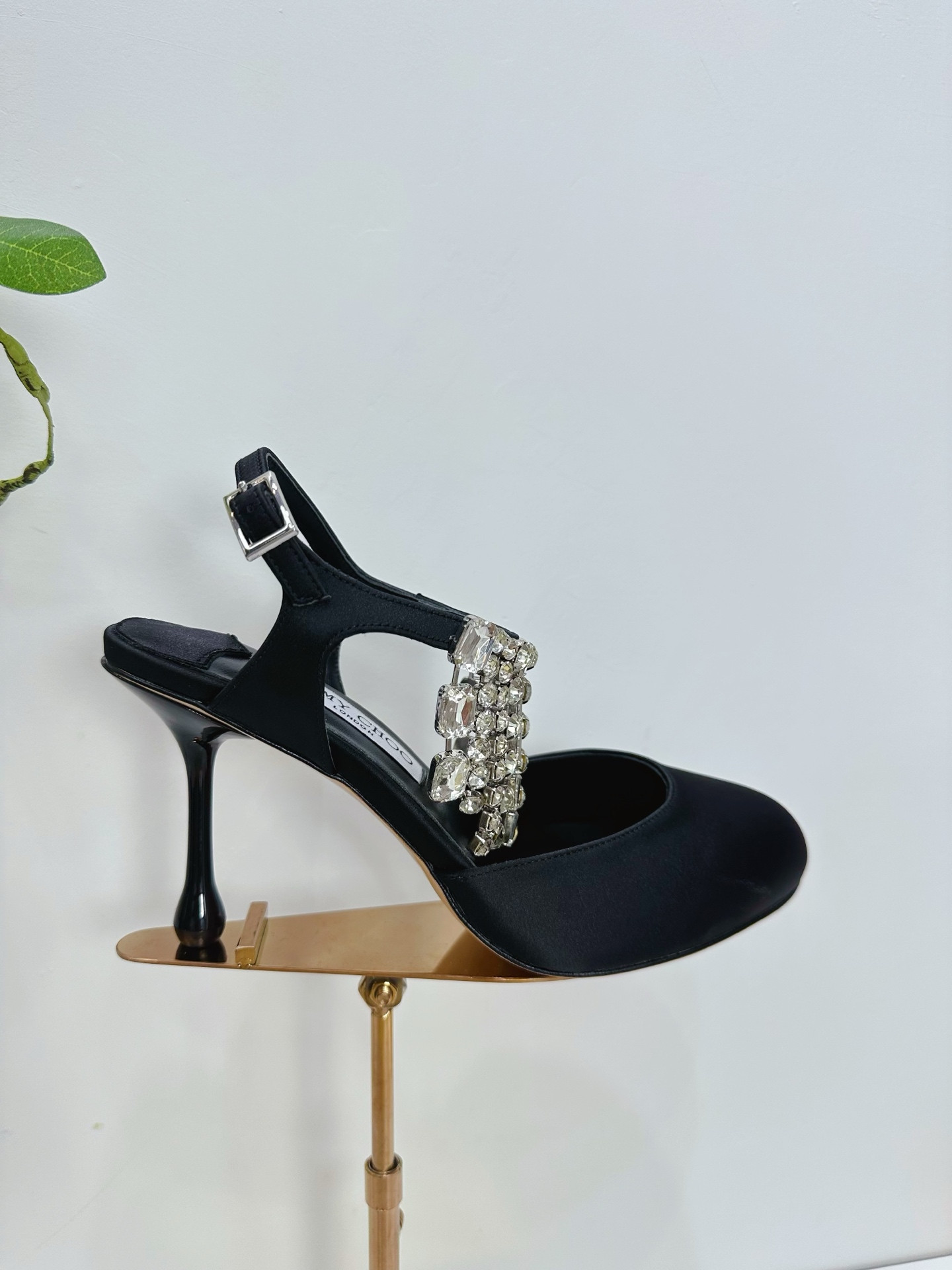 UA Jimmy Choo Verity Glitter Slingbacks 8.5cm