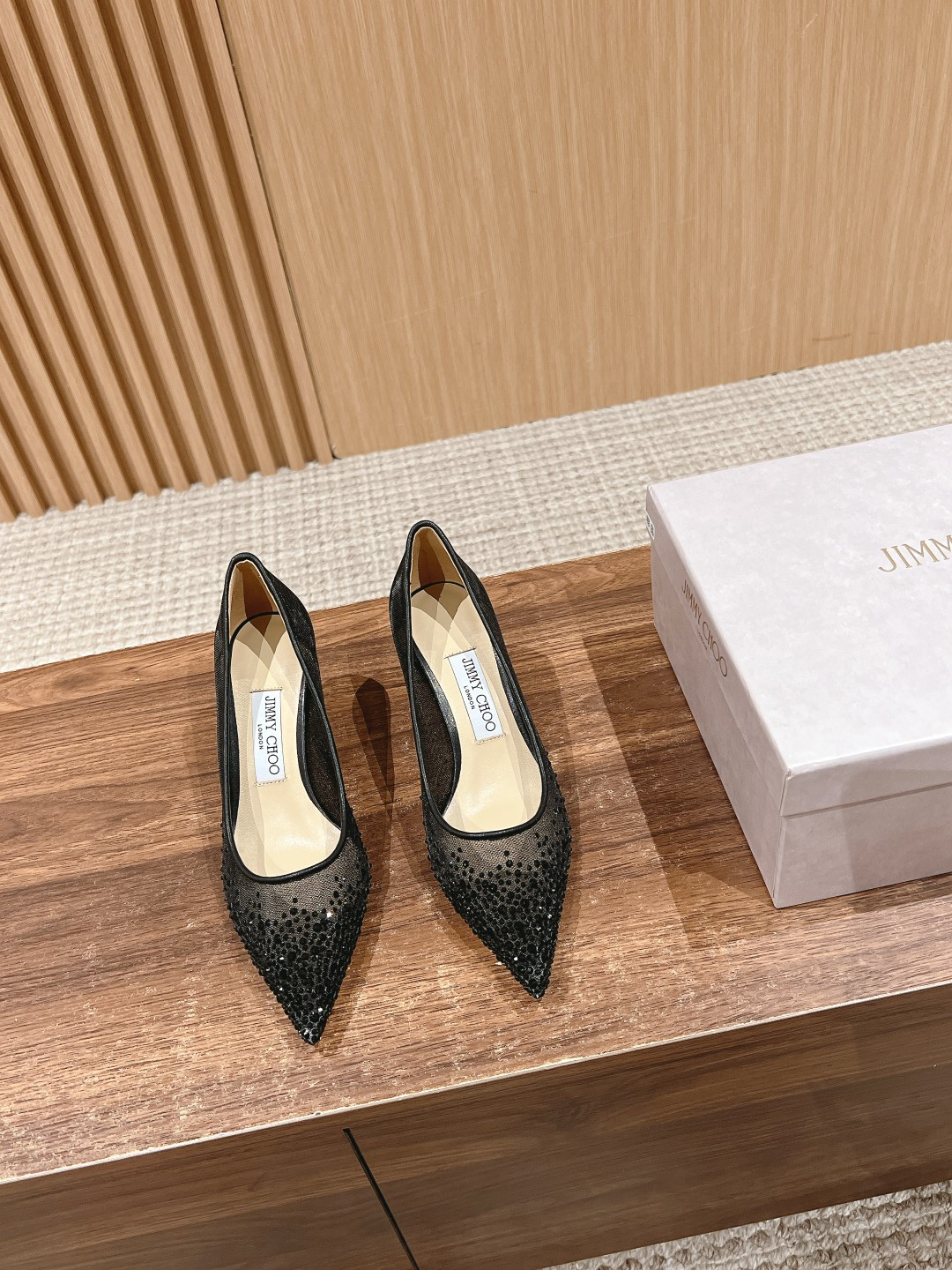 UA Jimmy Choo Pointed Pumps 6.5cm