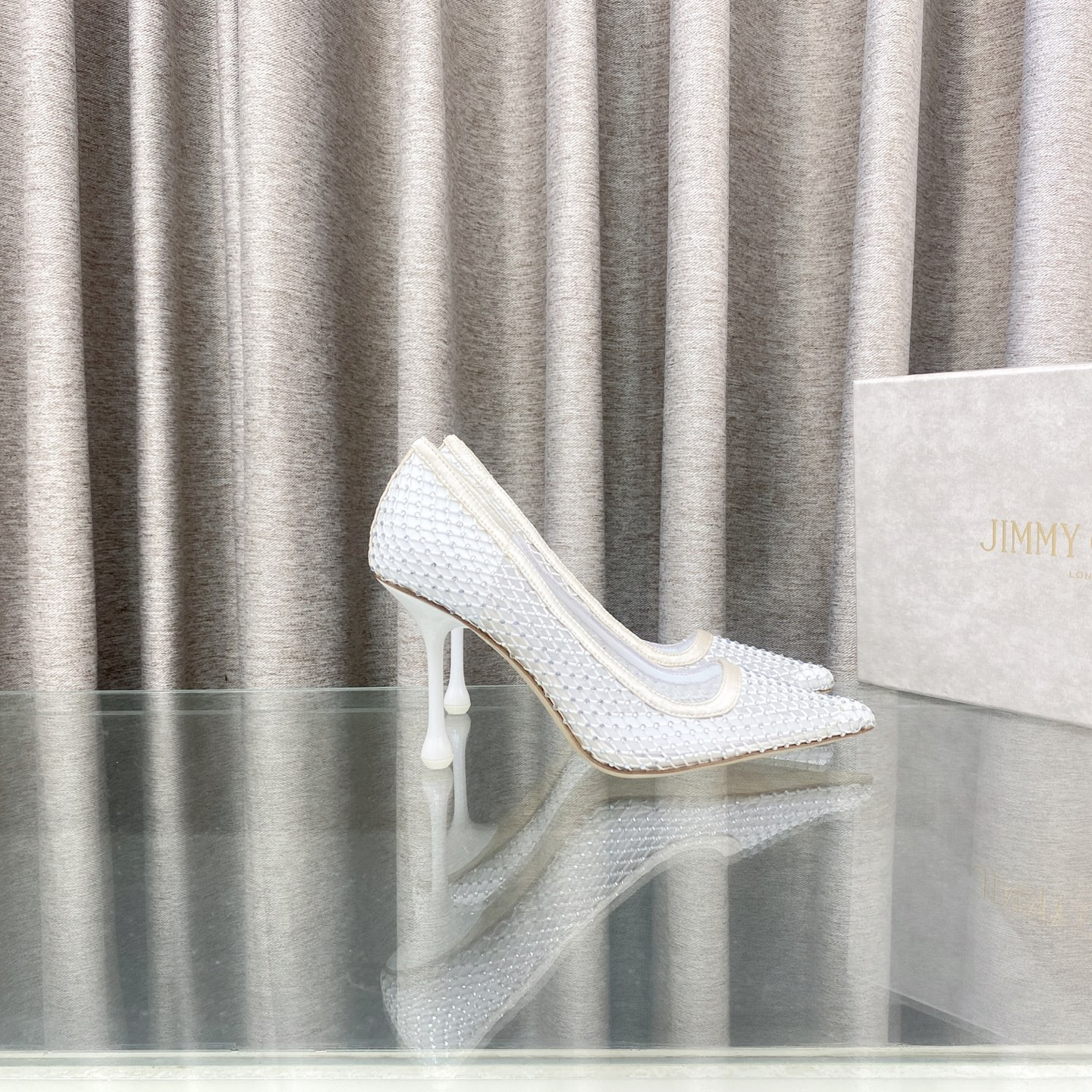 UA Jimmy Choo Ixia Mesh Pumps 8.5cm