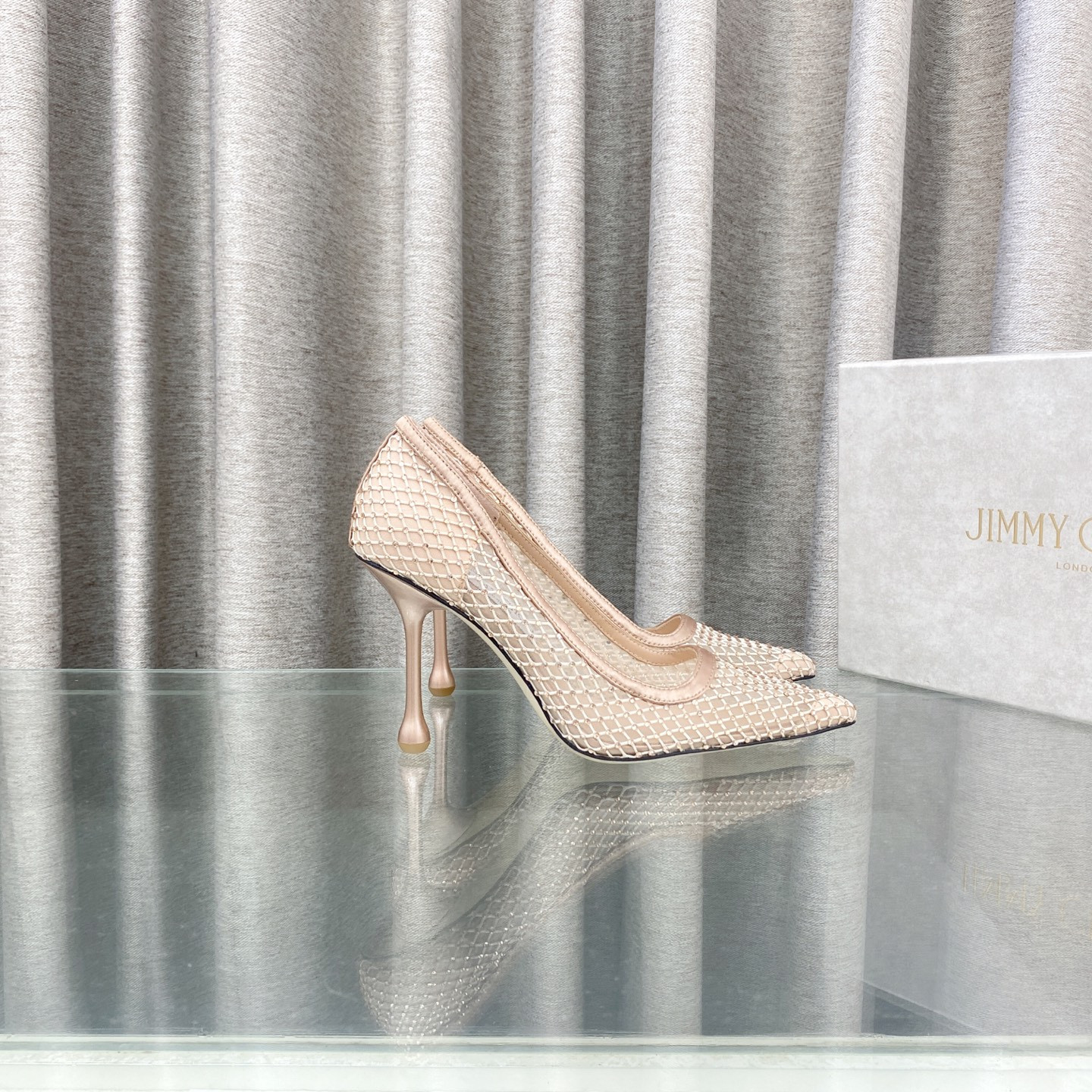 UA Jimmy Choo Ixia Mesh Pumps 8.5cm