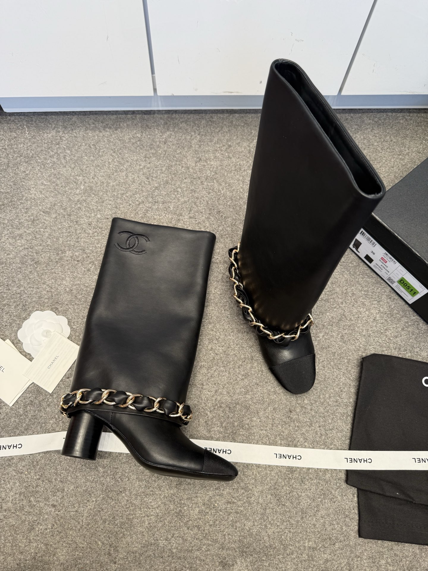 UA Chanel High Boots 5.5cm Heel