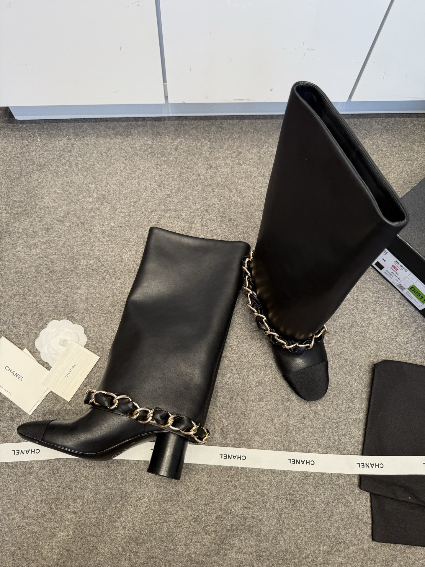 UA Chanel High Boots 5.5cm Heel
