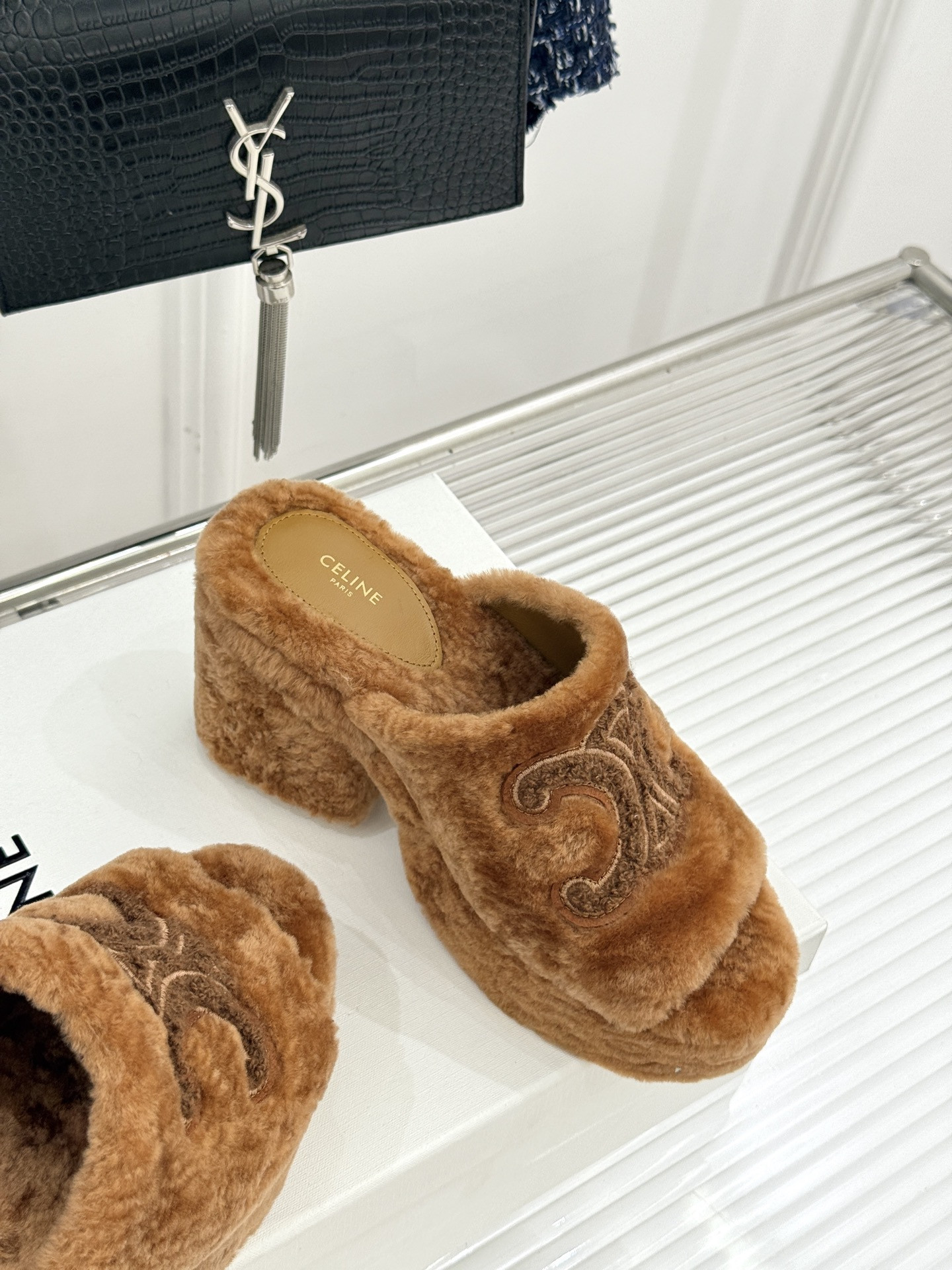 UA Celine Elena Mule 8cm Heel