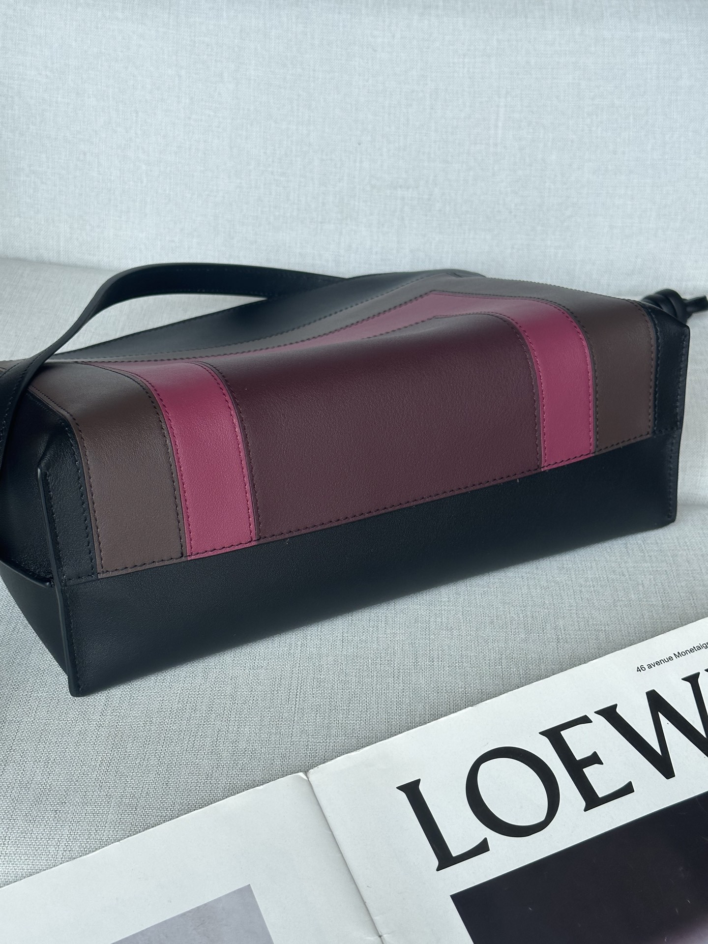 Loewe x Albers Medium Flamenco Clutch in Nappa Calfskin 24.5x30x10.5cm